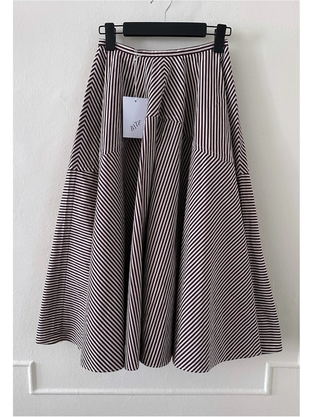 Bite Studios Maxime Striped Organic Cotton Skirt